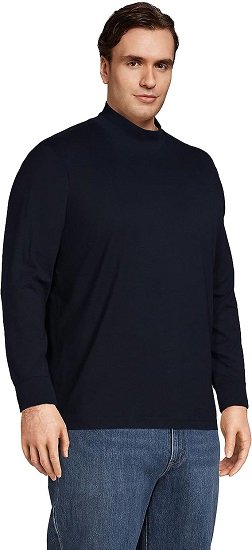 mens Long Sleeve  Mockneck