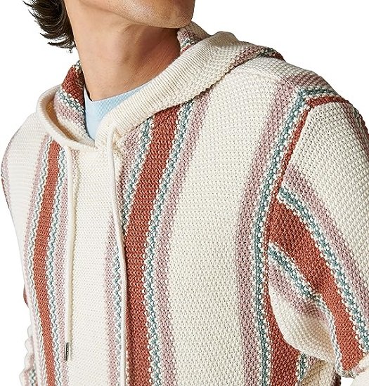 Men's Striped Baja Sweater